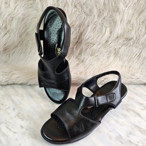 SAS Tripad Comfort Women's Black Smooth Leather Slingback Sandals  US 9 1/2M